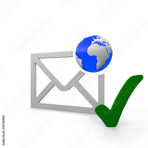Illustration: mail, email, welt, globus, weltweit, mail, email, welt, globus, weltweit,