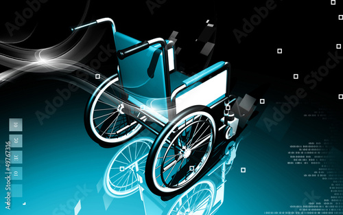 Illustration: wheel chair wheel chair