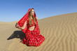 Photo: Woman wearing a sari, Thar Desert, Rajasthan. Woman wearing a sari, Thar Desert, Rajasthan.