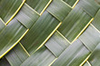Coconut leaves woven background