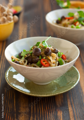 Photo: noodles with mushrooms noodles with mushrooms