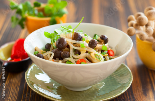 Photo: noodles with mushrooms noodles with mushrooms