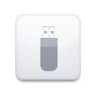Vector white icon. Eps10