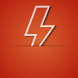 Vector background. Orange icon applique. Eps10
