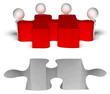 Completing Jigsaw Shows Solving Completing Or Achievement