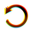 Vector abstract icon on white background. Eps10