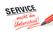 Stift- & Schriftserie: Service macht den Unterschied!