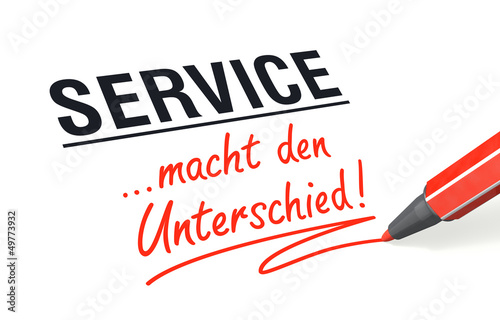 Illustration: Stift- & Schriftserie: Service macht den Unterschied! Stift- & Schriftserie: Service macht den Unterschied!