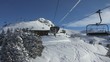Arrivée en haut du télésiège