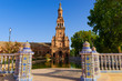 Famous Plaza de Espana, Sevilla, Spain