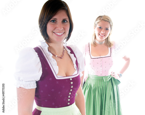 Photo: Zwei junge Frauen im Dirndl Zwei junge Frauen im Dirndl