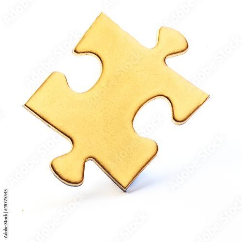 Photo: Jig Saw Puzzle - One Golden Piece Jig Saw Puzzle - One Golden Piece