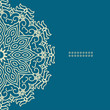 Vector round decorative design element