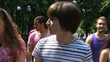 Video: Multi-ethnic group of people outdoors. Multi-ethnic group of people outdoors.