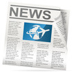 Zeitung, newspaper - icon