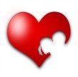 Kreatives Herz - Liebe - Kuss