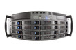 Storage server fisheye view on white background