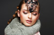 Tenderness. Dreams. Portrait of Romantic Cute Girl. Deluxe