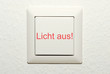 Lichtschalter, Licht aus!