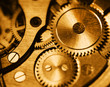 Golden cog wheels