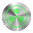Edelstahl Radioaktiv Button Grün