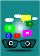 Vektor: Kreative Medienbrille Kreative Medienbrille