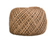 Natural rope skein isolated on the white