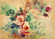 rosen aquarell pergament