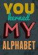 Vintage Saint Valentine's typography vector illustration.