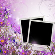 Spring bouquet  with frames for photo