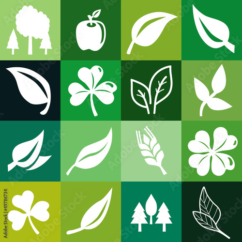 Vector: Vector seamless pattern with ecology signs Vector seamless pattern with ecology signs