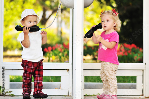 Photo: girls on the phones girls on the phones