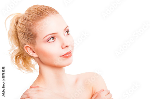 Photo: attraktive junge blonde Frau attraktive junge blonde Frau