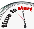 Time to Start - Clock Countdown Moment to Begin