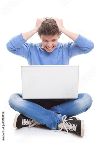 Photo: laptop frustration laptop frustration