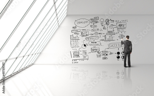 Photo: man drawing concept man drawing concept