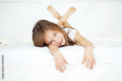 Photo: Girl in the bed Girl in the bed