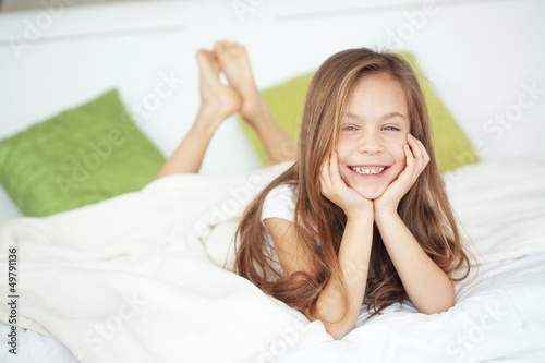 Photo: Girl in the bed Girl in the bed