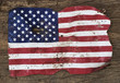 Foto: Stark beschädigte Flagge der USA Stark beschädigte Flagge der USA