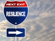 Illustration: Resilience road sign Resilience road sign