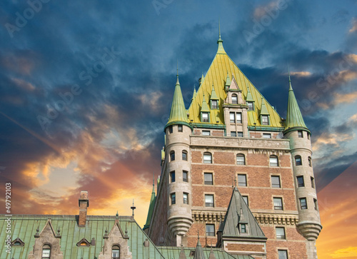 Photo: Quebec City, Canada. Wonderful view of Hotel Chateau Frontenac, Quebec City, Canada. Wonderful view of Hotel Chateau Frontenac,
