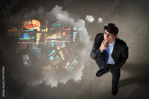 Photo: Image of businessman top view Image of businessman top view