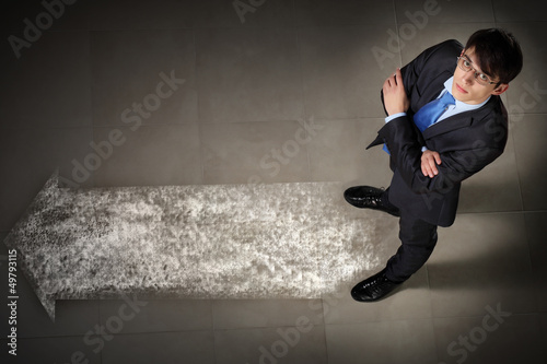 Photo: Image of businessman top view Image of businessman top view