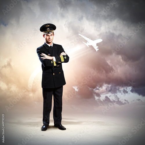 Photo: Image of male pilot Image of male pilot