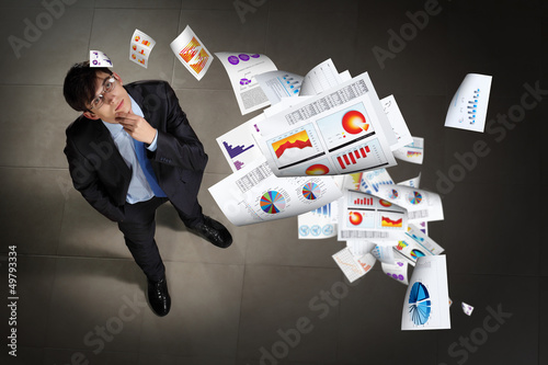 Photo: Image of businessman top view Image of businessman top view