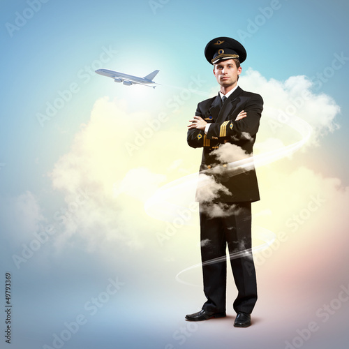 Photo: Image of male pilot Image of male pilot