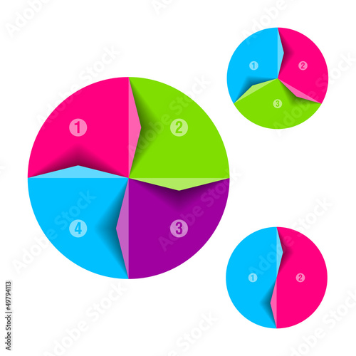 Vector: Process cycle - design template Process cycle - design template