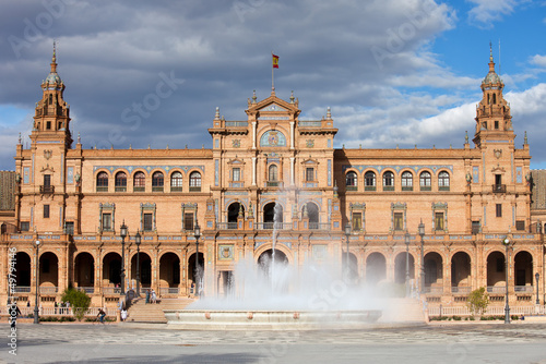 Photo: Plaza de Espana in Seville Plaza de Espana in Seville