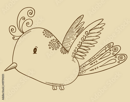Vector: Doodle Bird Vector Doodle Bird Vector