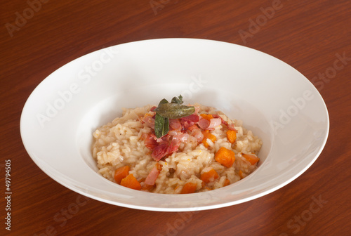 Photo: sweet potatoes risotto with sage sweet potatoes risotto with sage